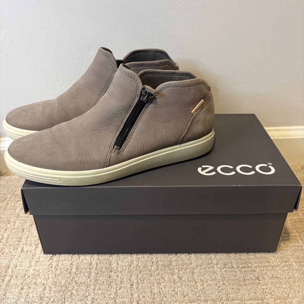 Ecco Gray Ankle Boots